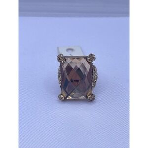 Mia Inspirations By Kim Min Sun Bronze Stones Ring Adjustable New NWT